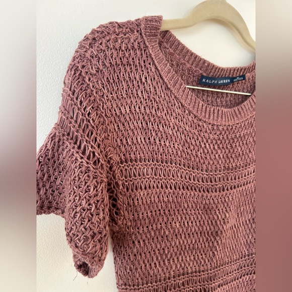 Ralph Lauren Linen Open knit top size medium - Picture 4 of 8